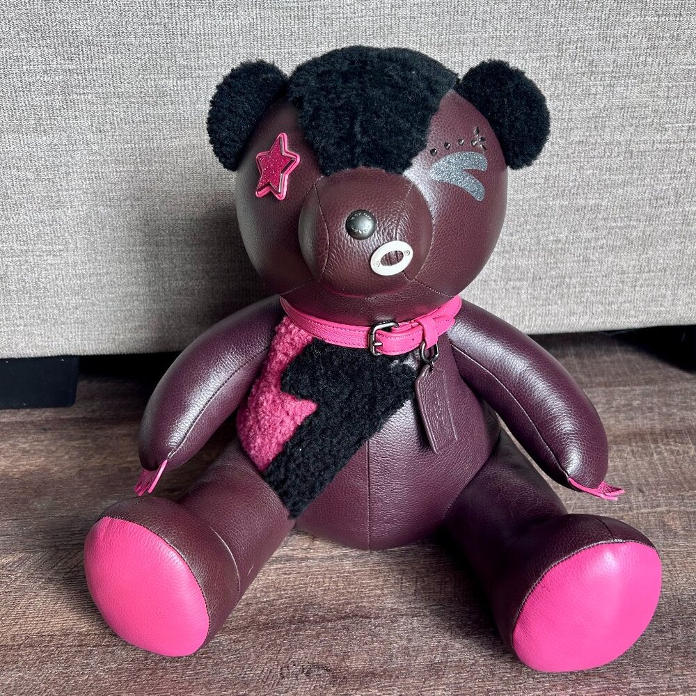 Coach X Rodarte Outlaw Leather Teddy Bear